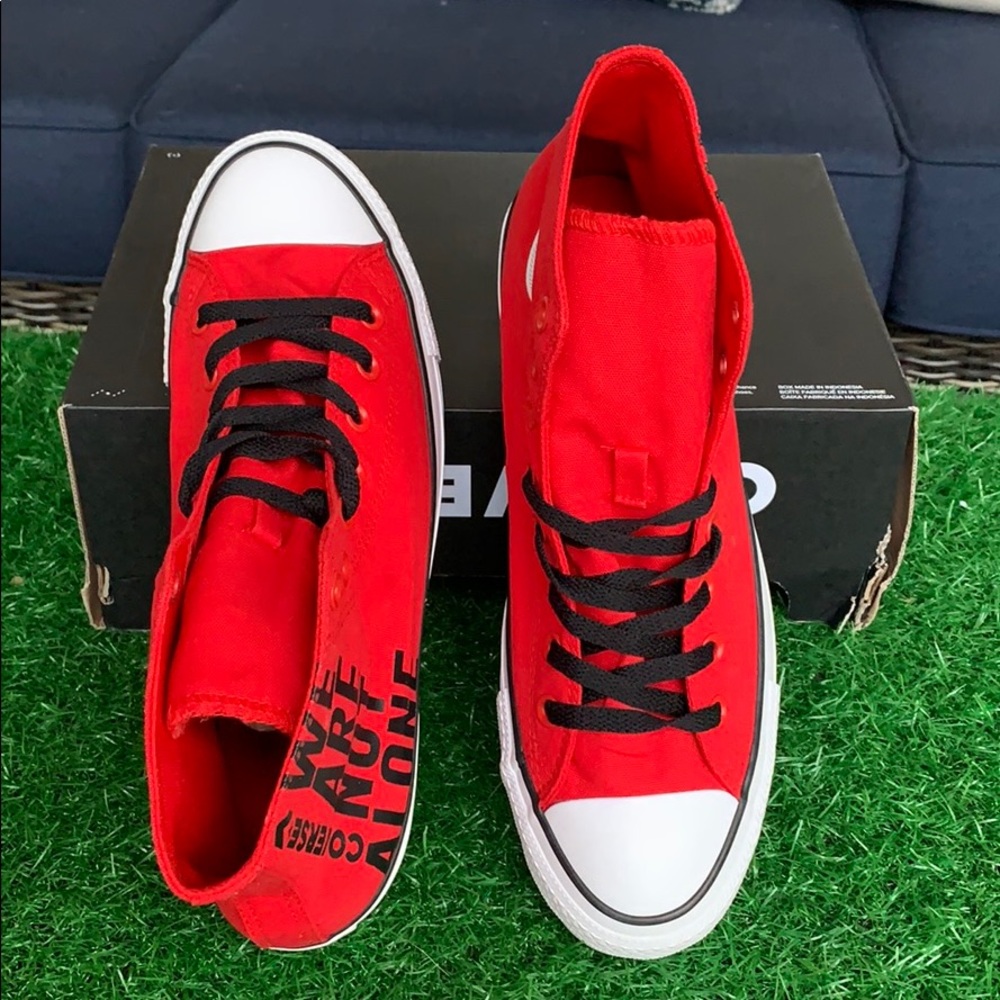 Converse CTAS Hi enamel red/black/white men’s - Picture 7 of 16